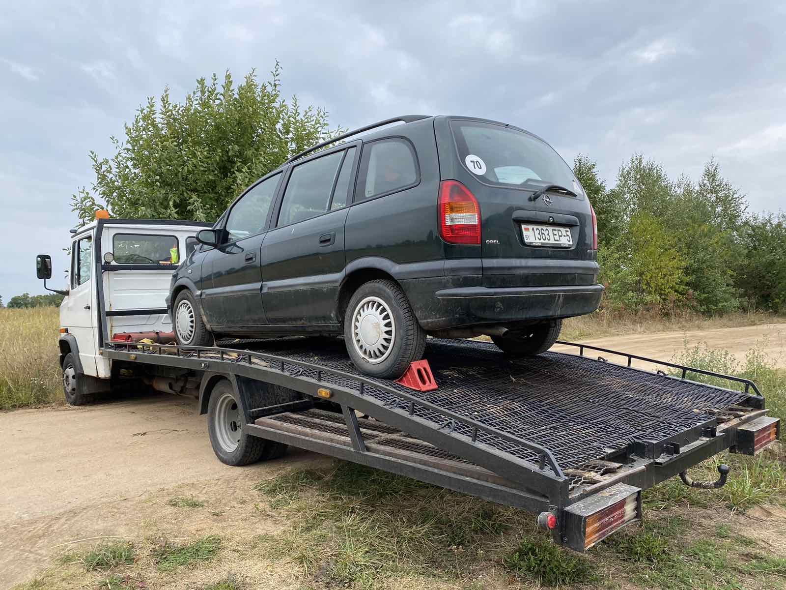 Выполненая работа на эвакуаторе