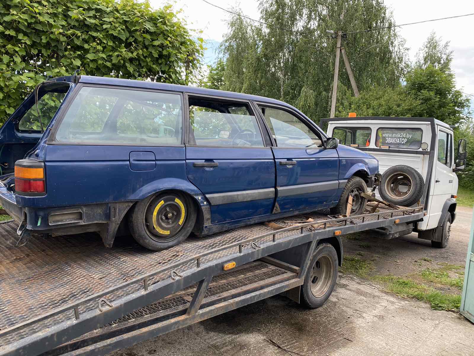 Выполненая работа на эвакуаторе