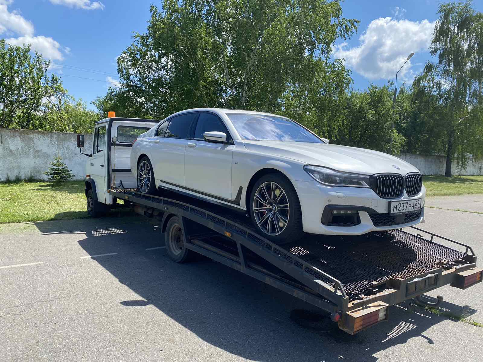 Выполненая работа на эвакуаторе