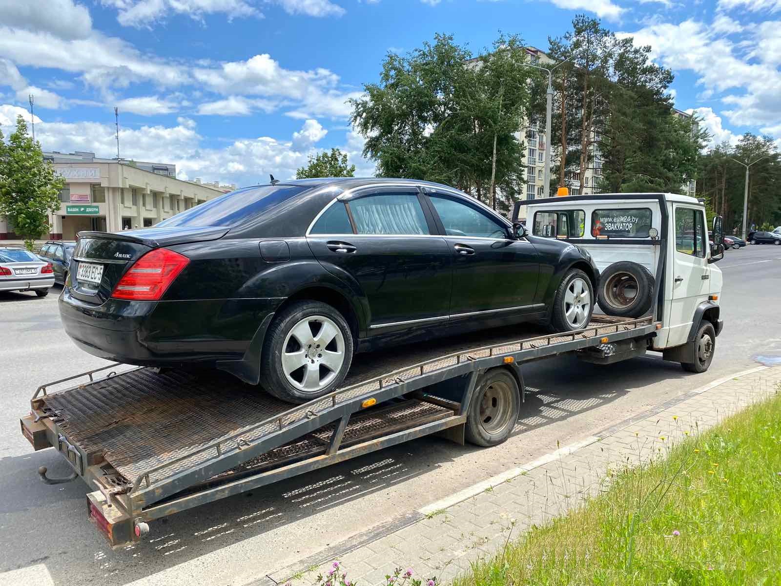 Выполненая работа на эвакуаторе