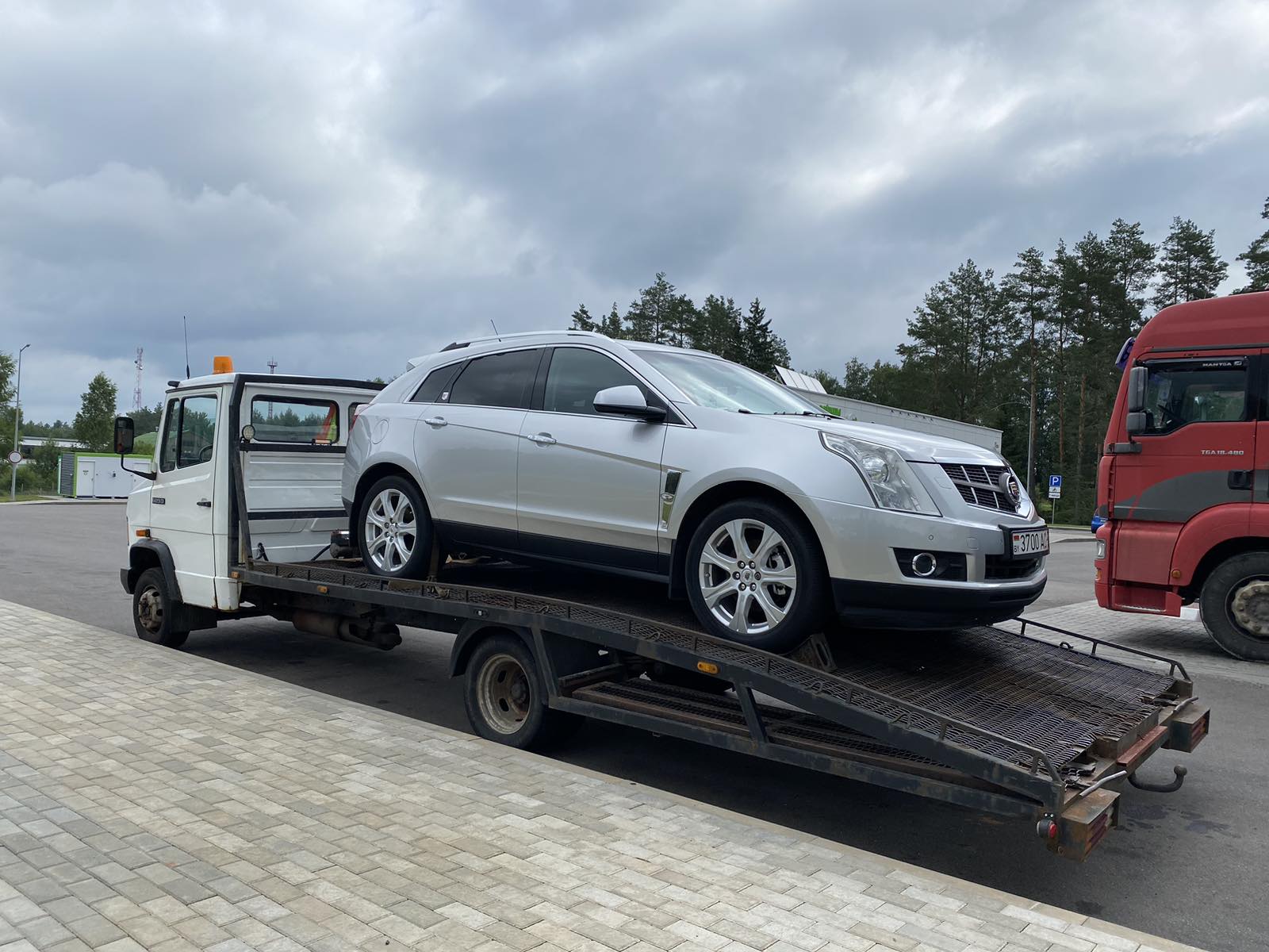 Выполненая работа на эвакуаторе