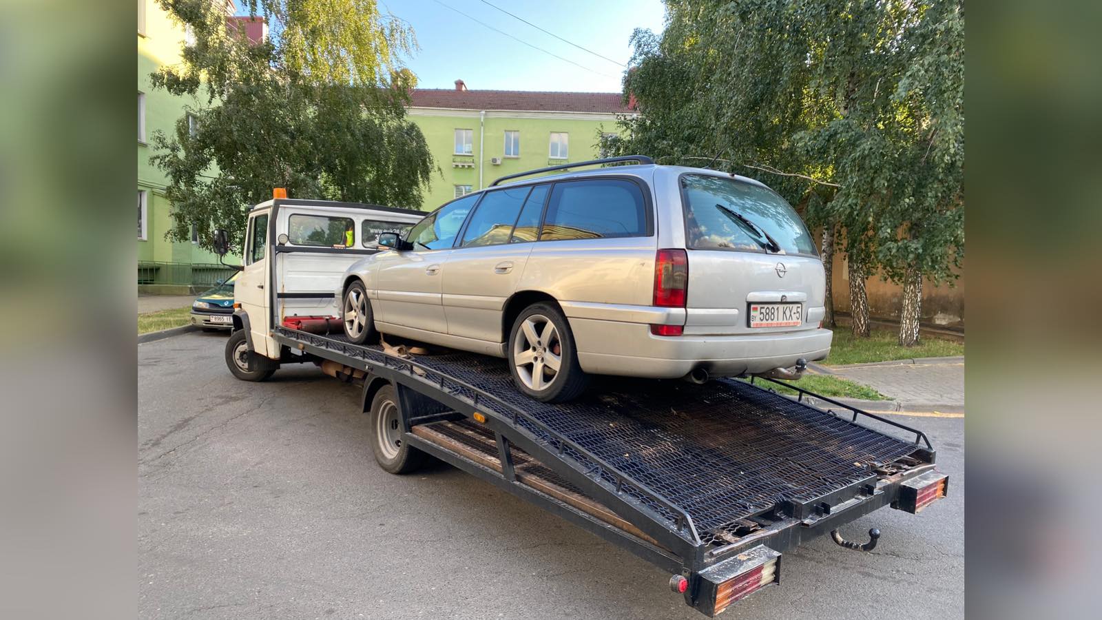 Выполненая работа на эвакуаторе