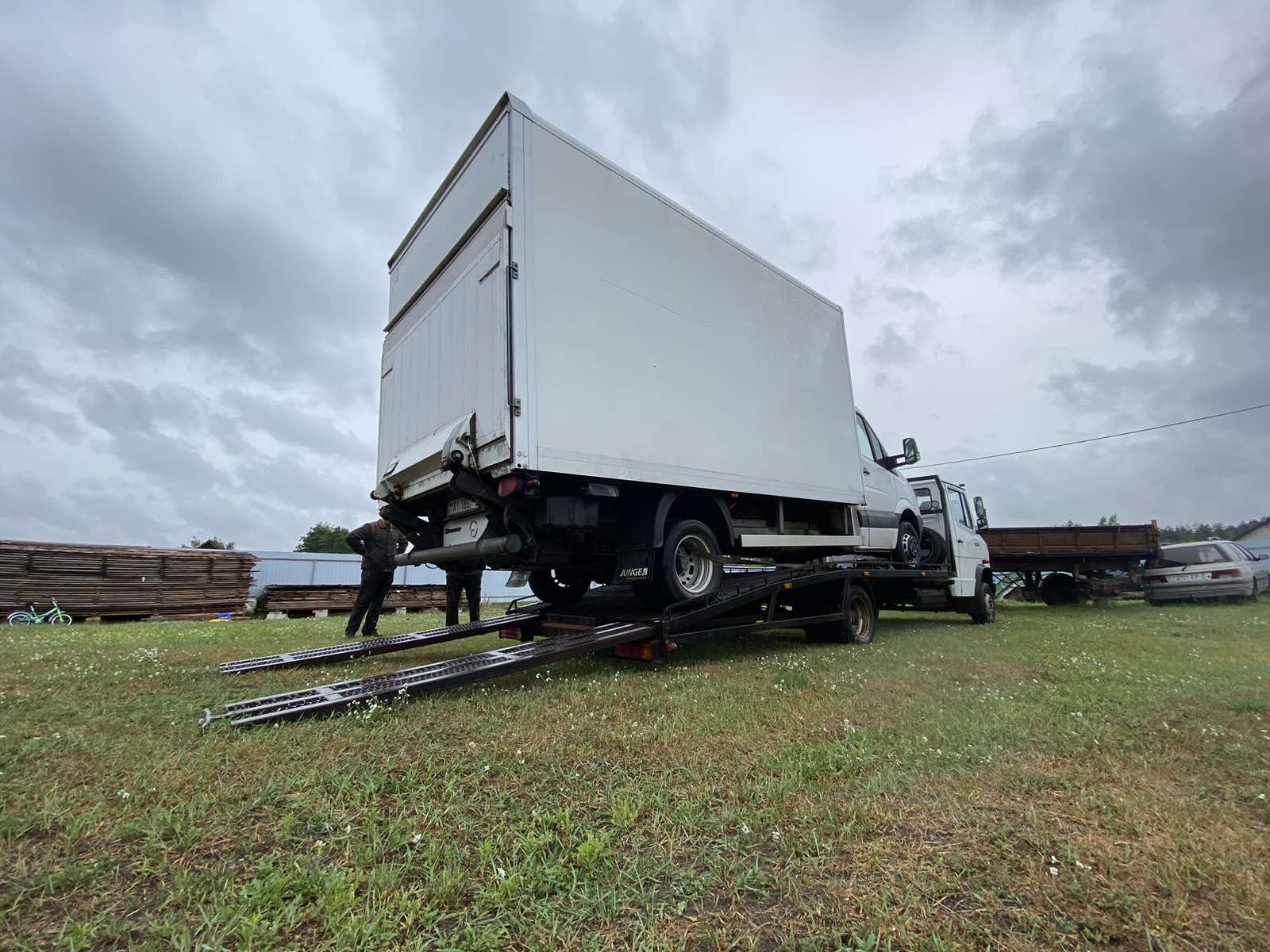 Выполненая работа на эвакуаторе