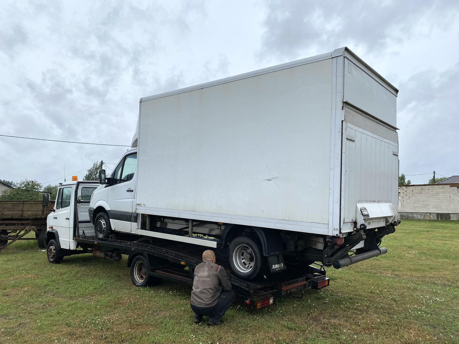 Выполненая работа на эвакуаторе