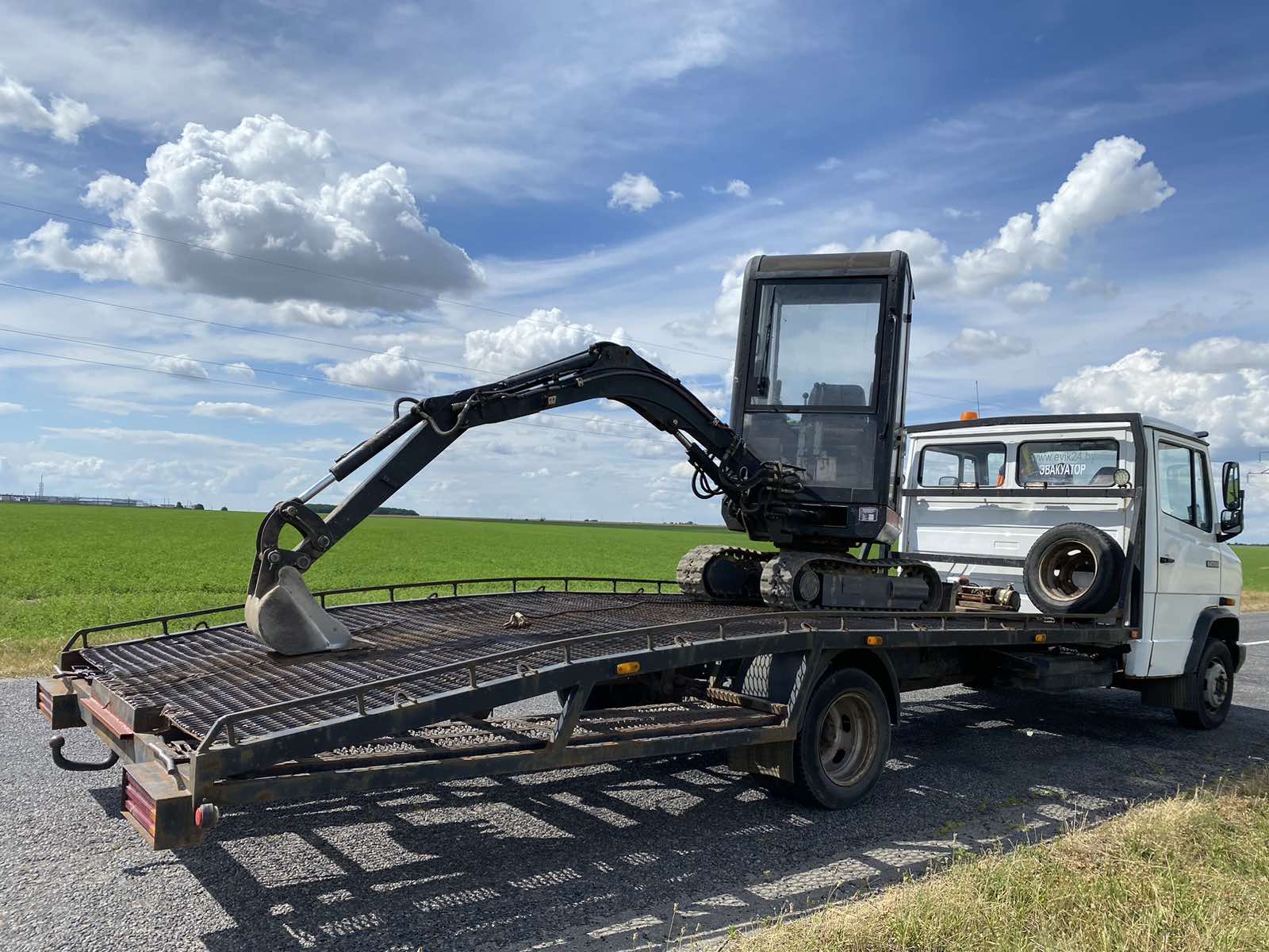 Выполненая работа на эвакуаторе