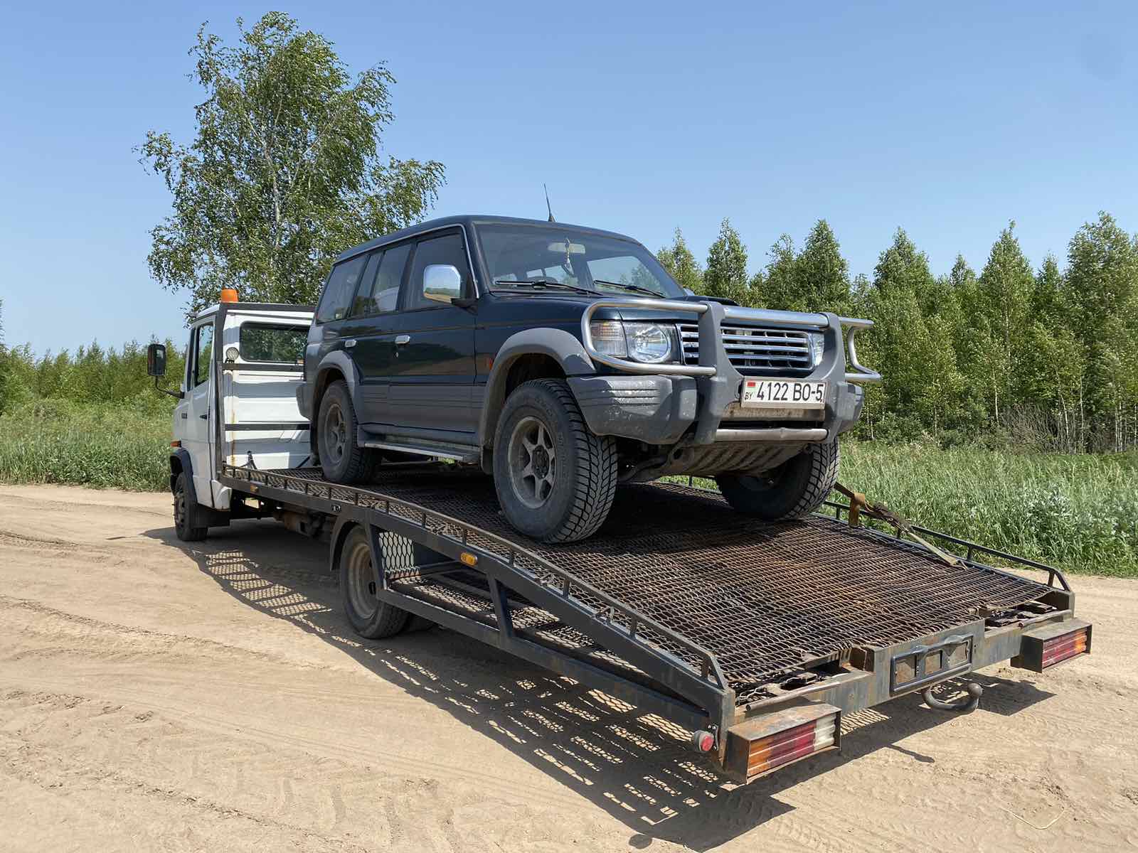 Выполненая работа на эвакуаторе